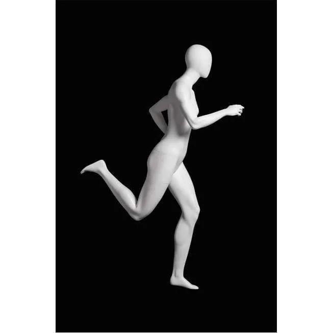 Athletic White Female Running Mannequin MM-PB4W2