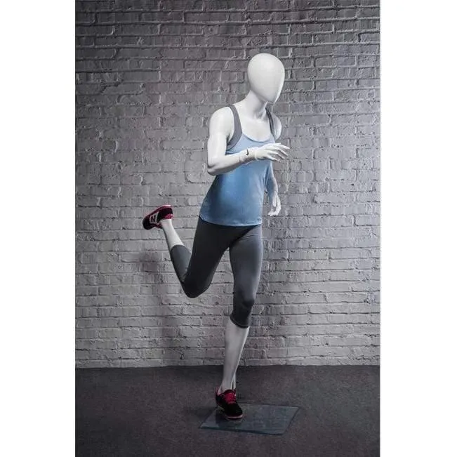 Athletic White Female Running Mannequin MM-PB4W2