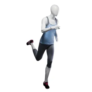 Athletic White Female Running Mannequin MM-PB4W2