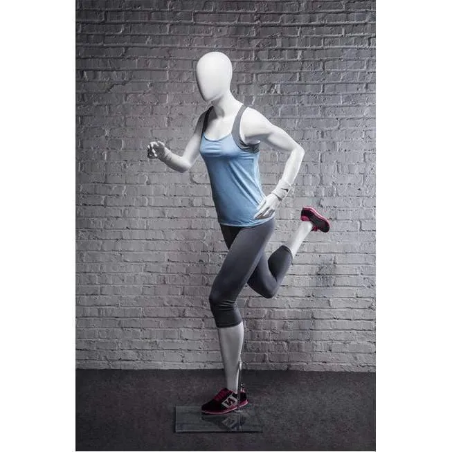 Athletic White Female Running Mannequin MM-PB4W2