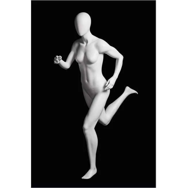 Athletic White Female Running Mannequin MM-PB4W2