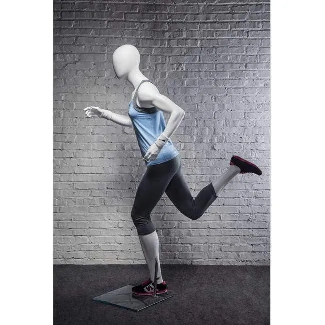 Athletic White Female Running Mannequin MM-PB4W2