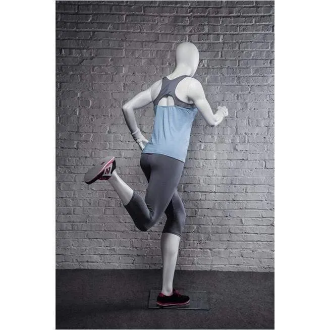 Athletic White Female Running Mannequin MM-PB4W2