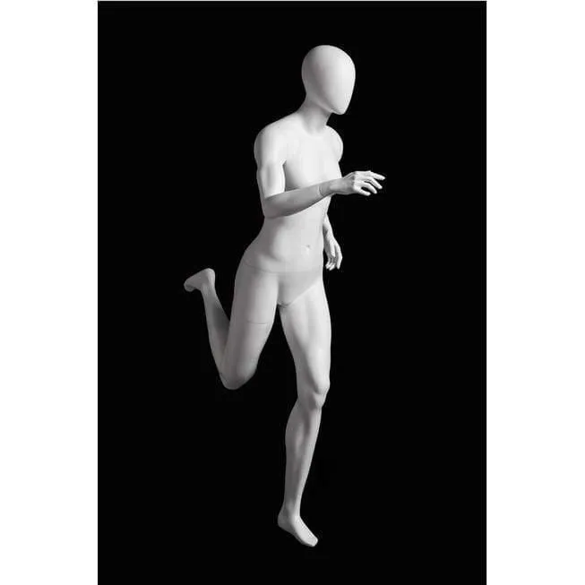 Athletic White Female Running Mannequin MM-PB4W2