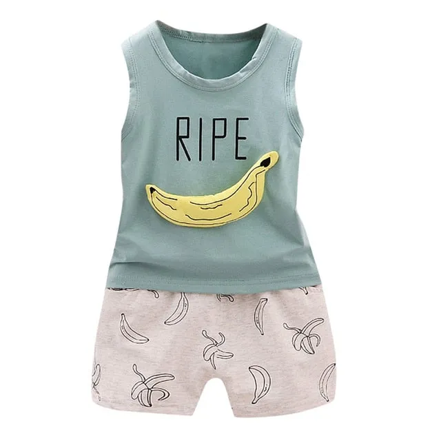 Banana Vest Shorts Outfit (Multiple Colors)