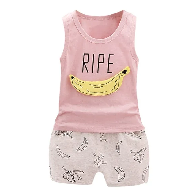 Banana Vest Shorts Outfit (Multiple Colors)