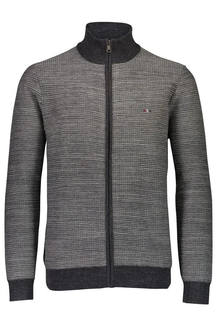 Bison Structure Zip Cardigan