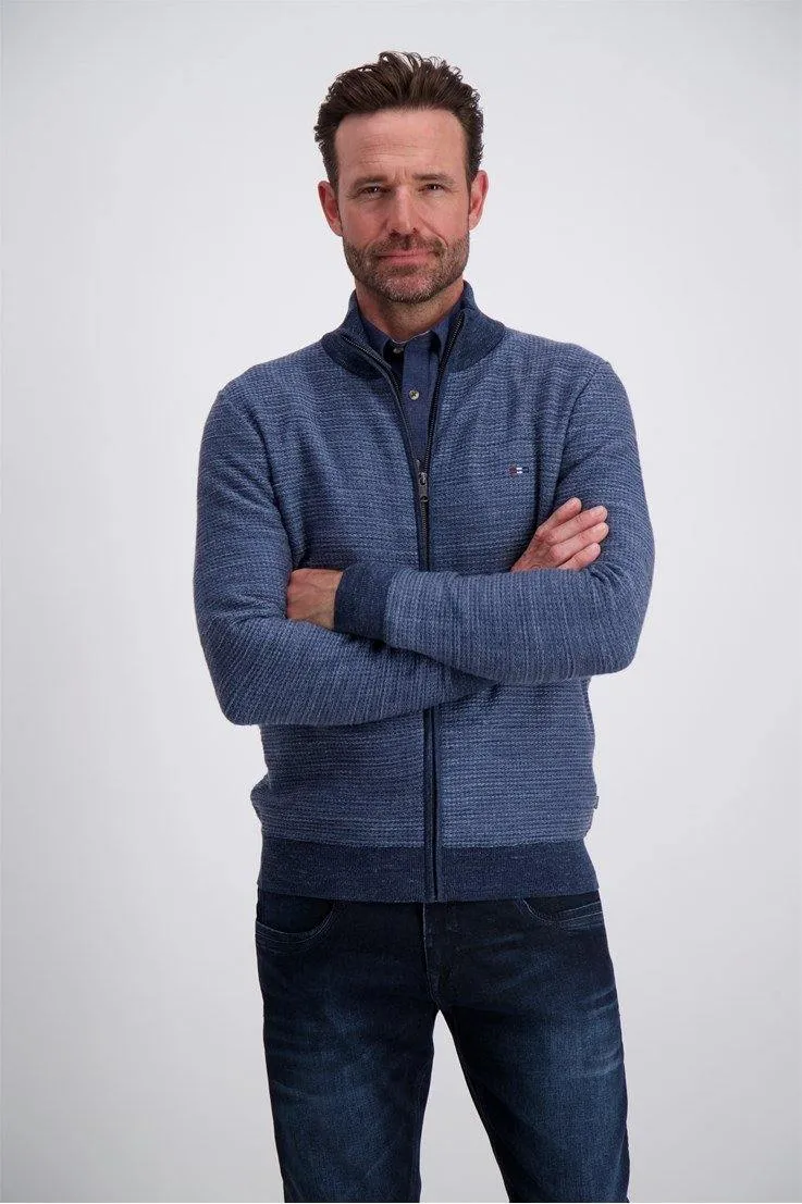 Bison Structure Zip Cardigan