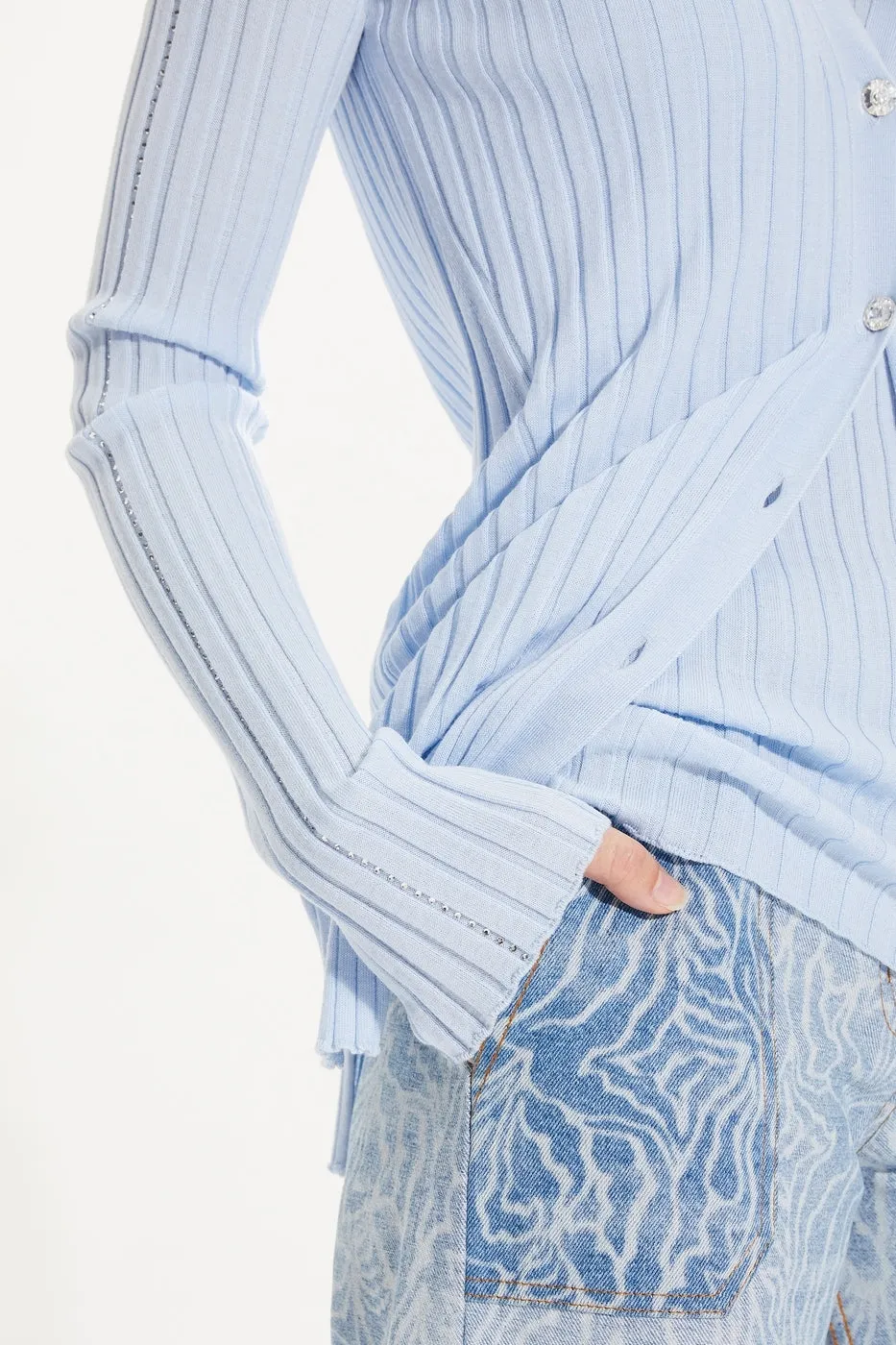 Cardigan - Ciel - Femme