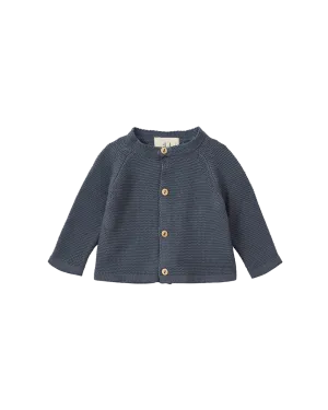 CARDIGAN VILD NATURAL BLUE