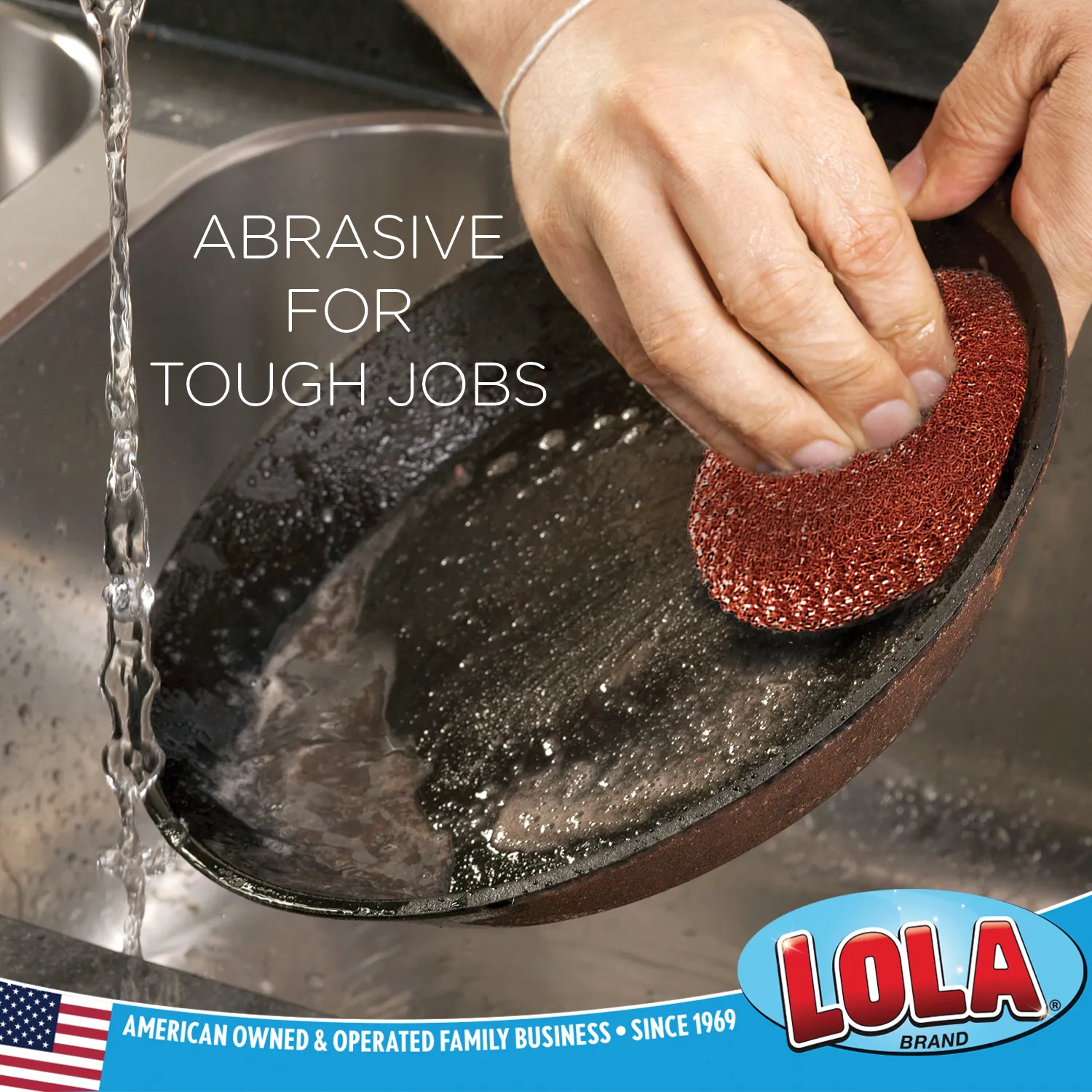 Copper Mesh Scourer - 2 pack, size 3.5" x 3.5" x 1.25", Heavy Duty