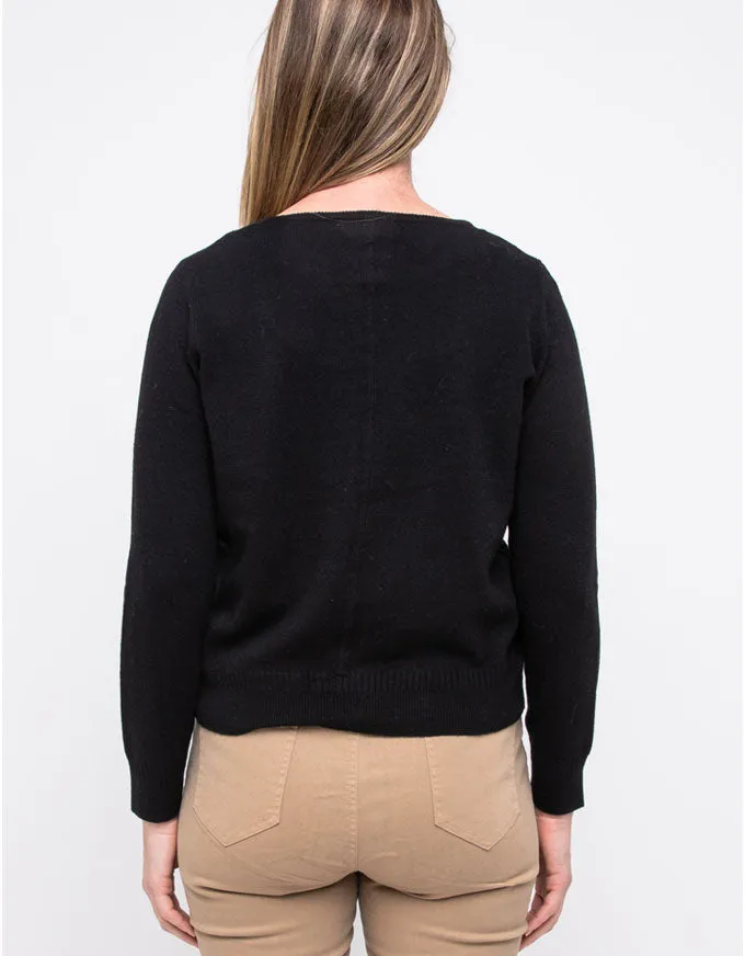 Core Cardi Black