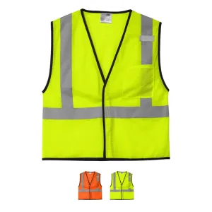 CornerStone ANSI 107 Class 2 Economy Mesh One-Pocket Vest CSV100