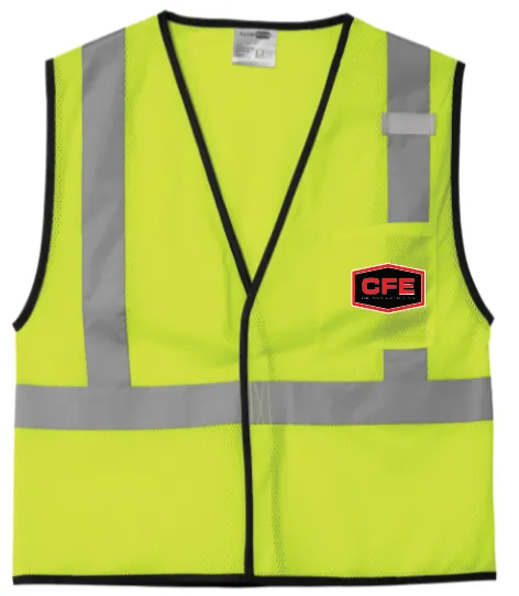 CornerStone ® ANSI 107 Class 2 Economy Mesh One-Pocket Vest