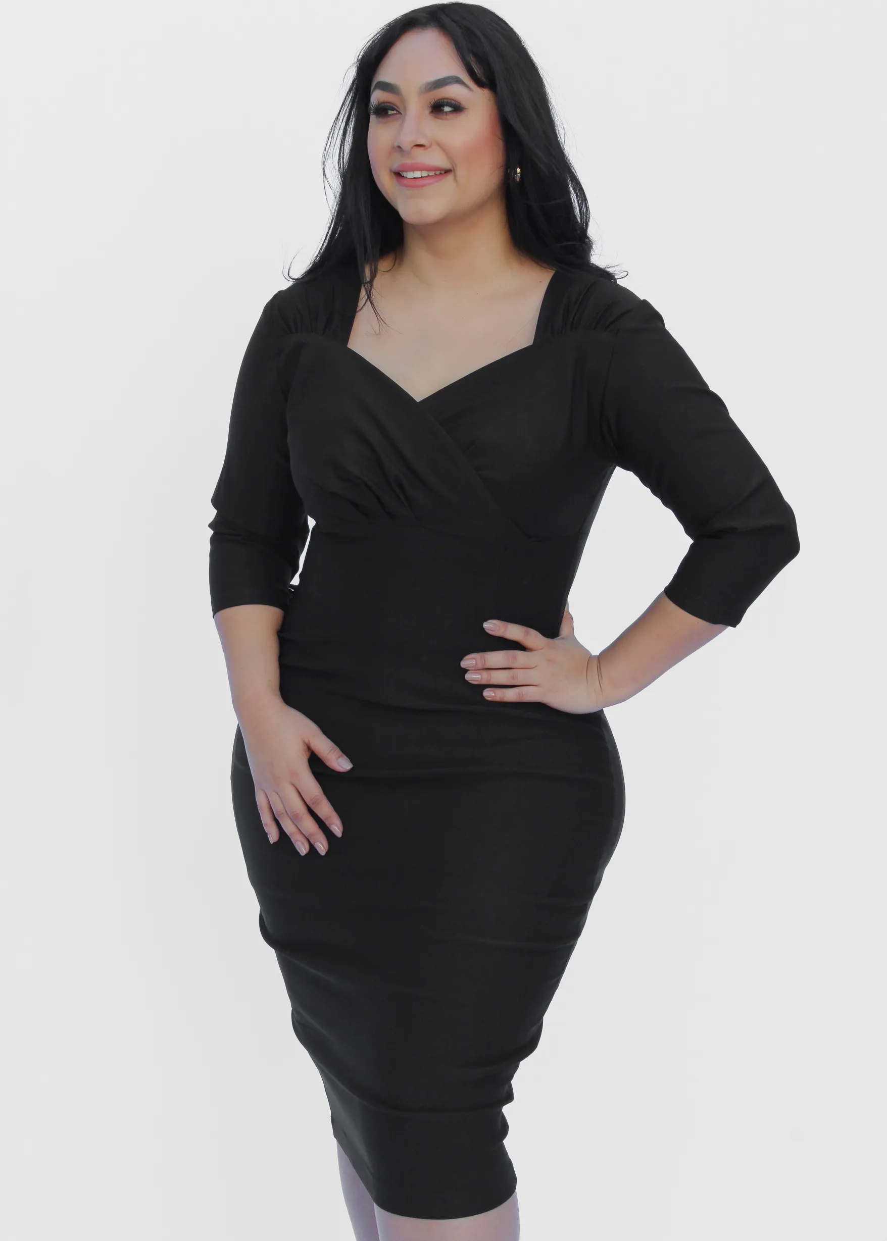 Fitted Black Bodycon Dress