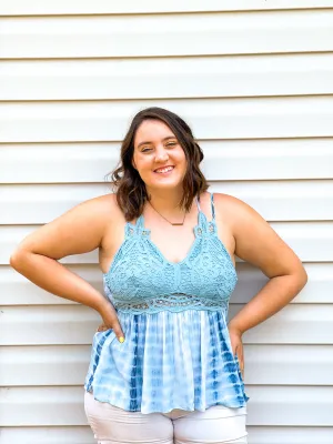 Floats My Boat Criss-Cross Back Bralette Tank