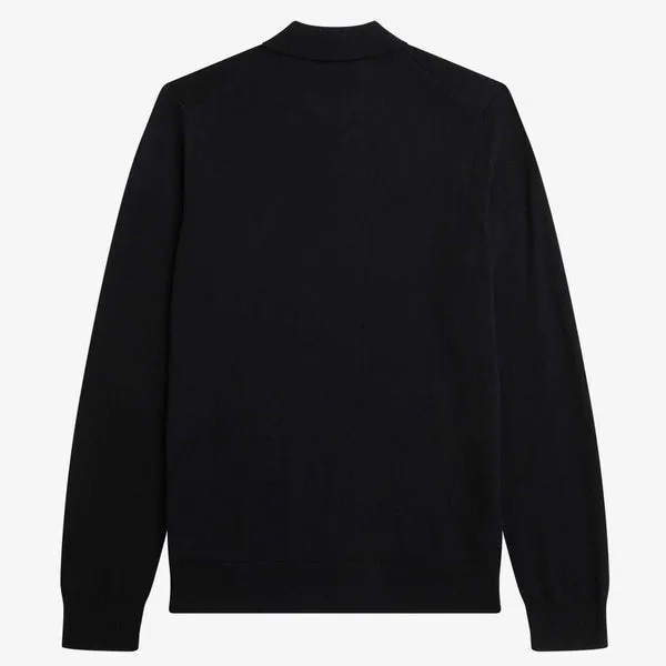 Fred Perry Classic Knitted Shirt - Black