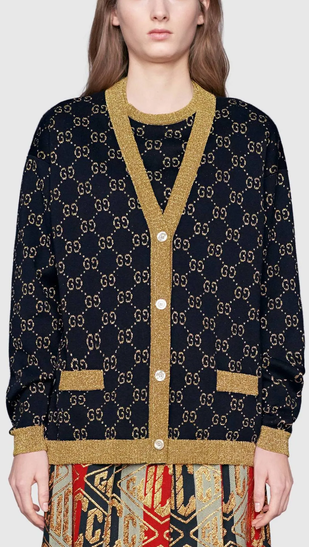 GG Cardigan Sweater