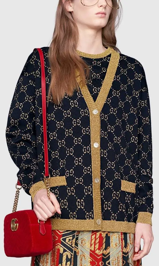 GG Cardigan Sweater