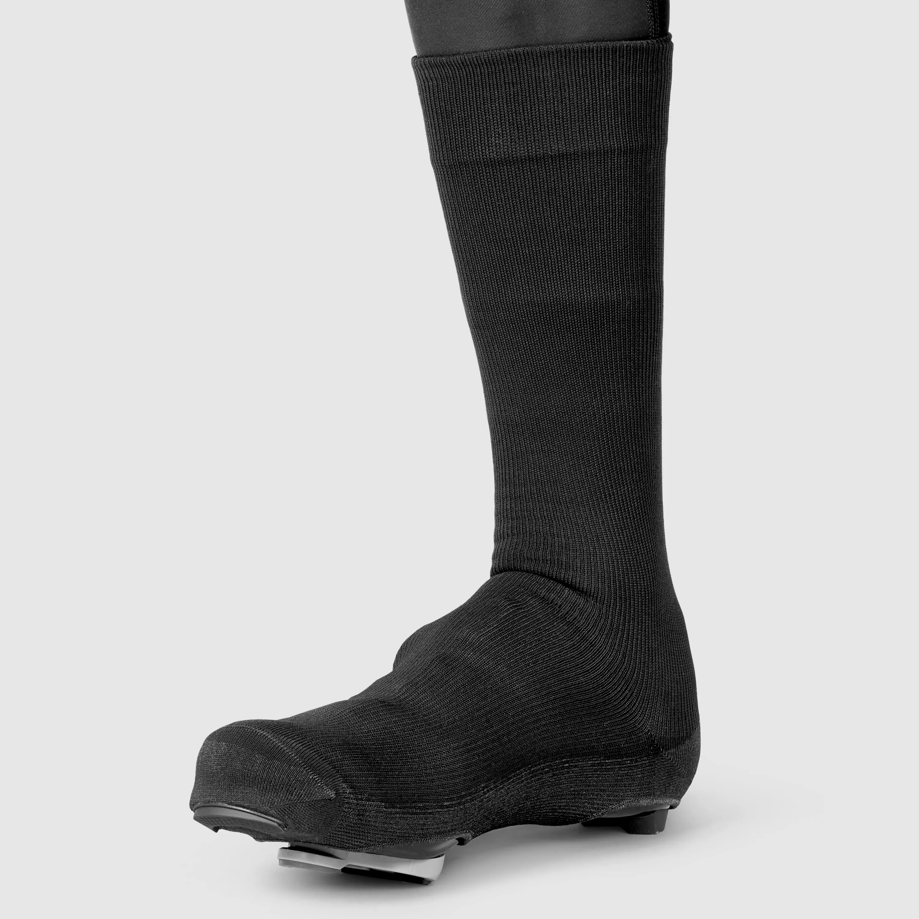 Gripgrab Flandrien Waterproof Knitted Road Shoe Covers Black | Buy Gripgrab Flandrien Waterproof Knitted Road Shoe Covers Black here | Outnorth