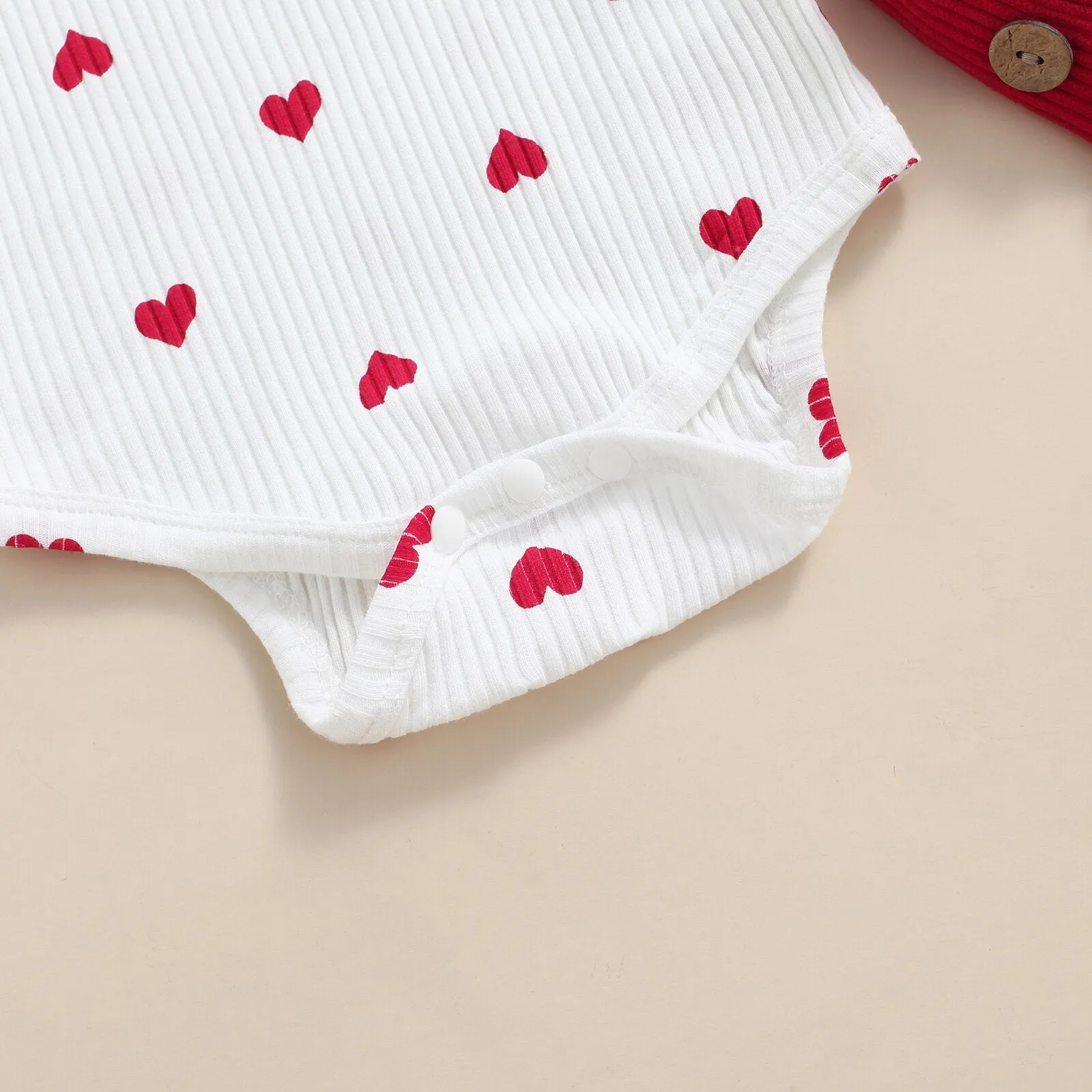 HEART Corduroy Overall Dress