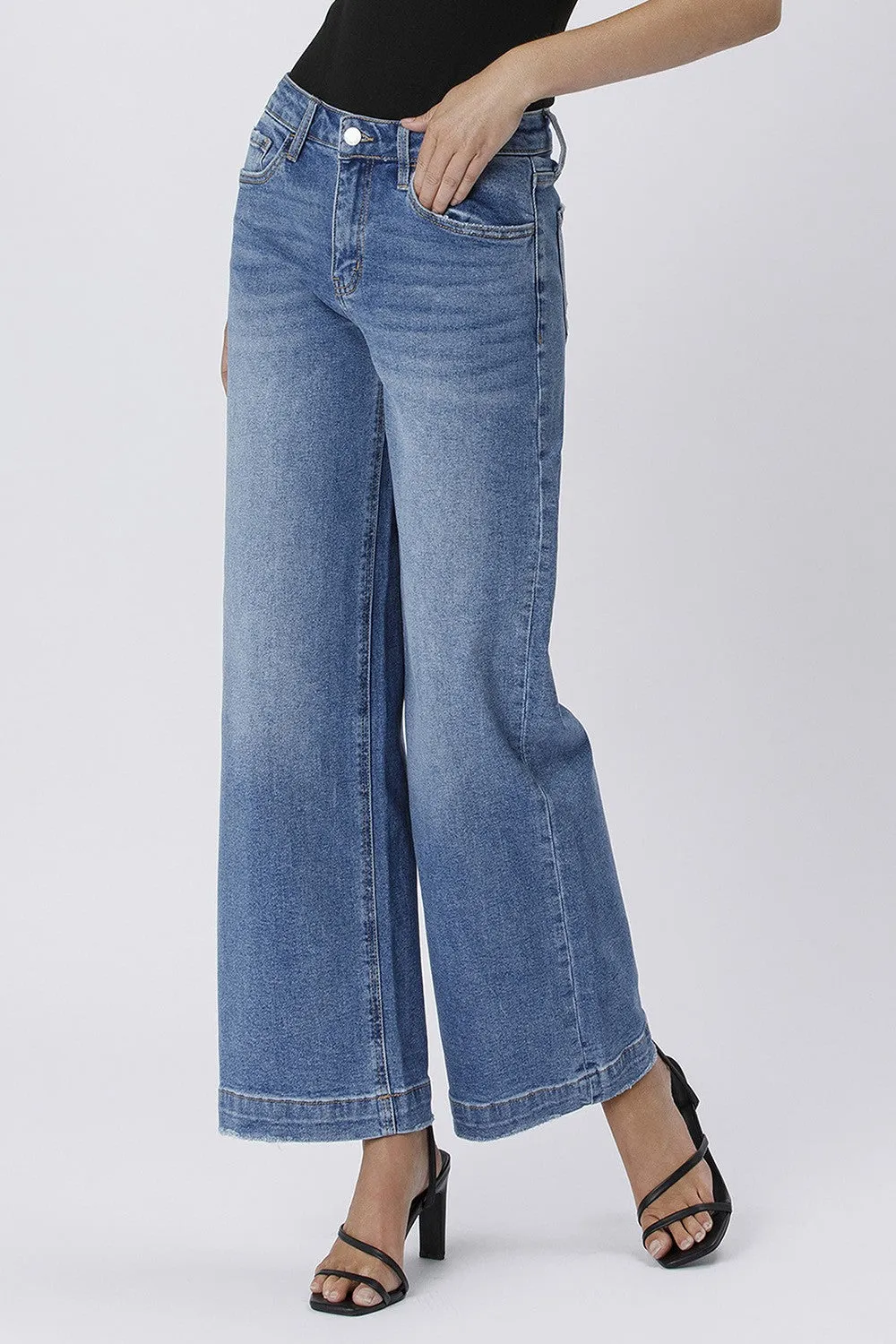 Hi Rise Wide Pants - Improv