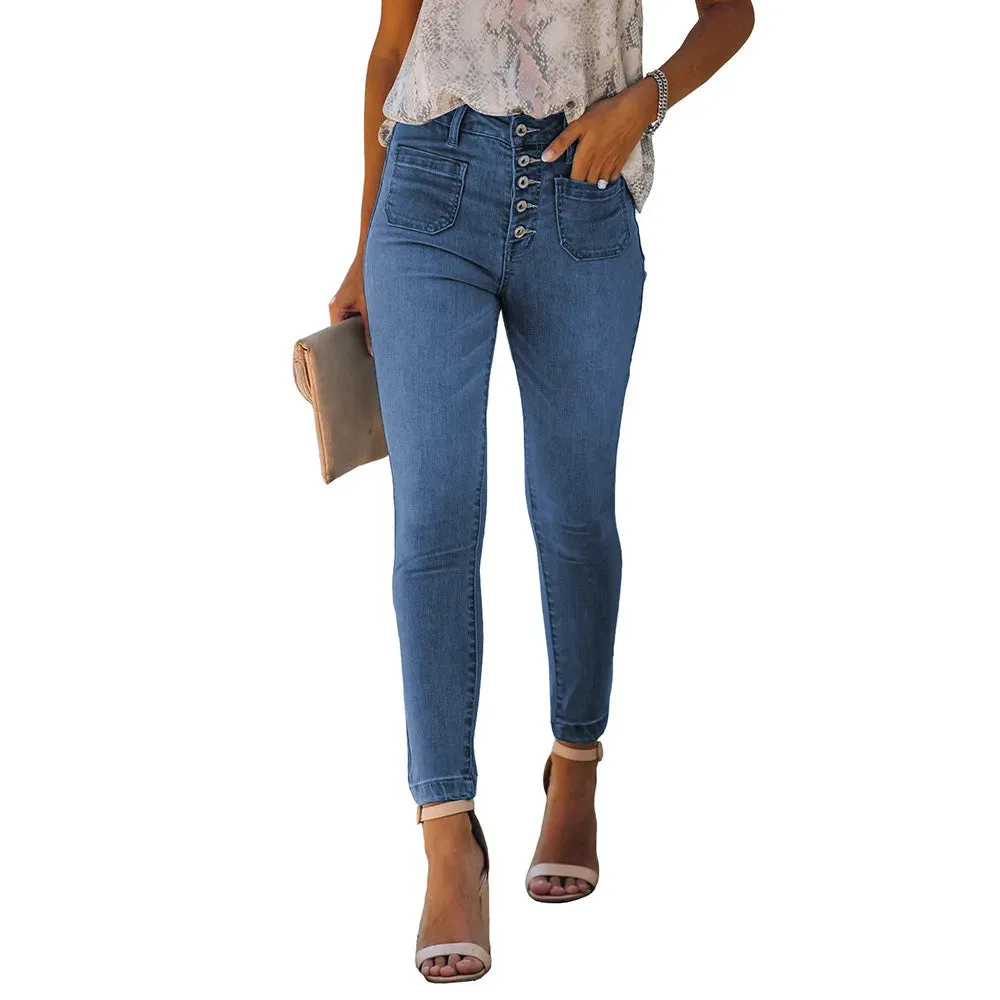 High Waist Cropped Jeans