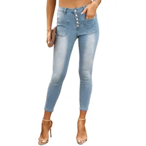 High Waist Cropped Jeans
