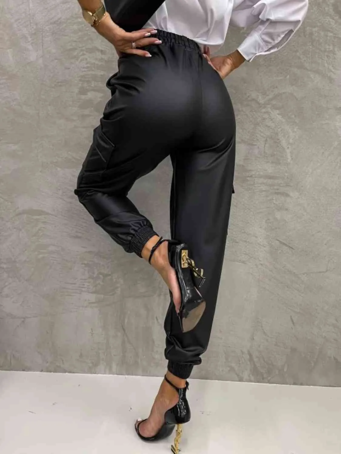 High Waist Pants with Pockets