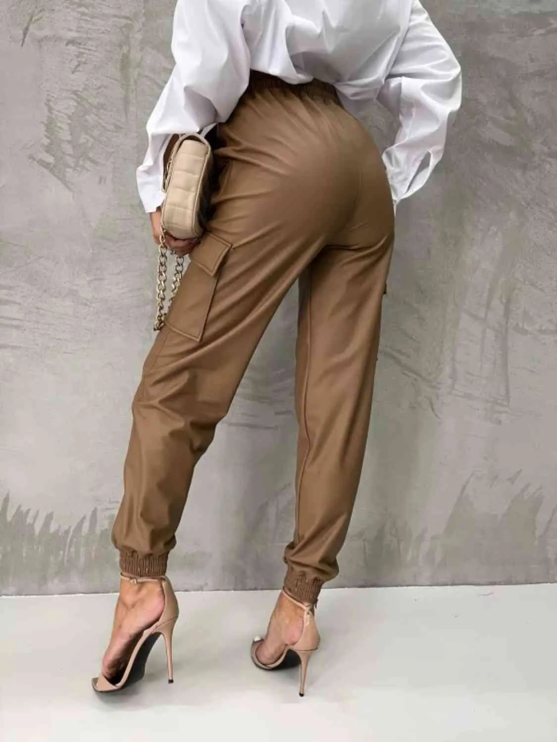 High Waist Pants with Pockets