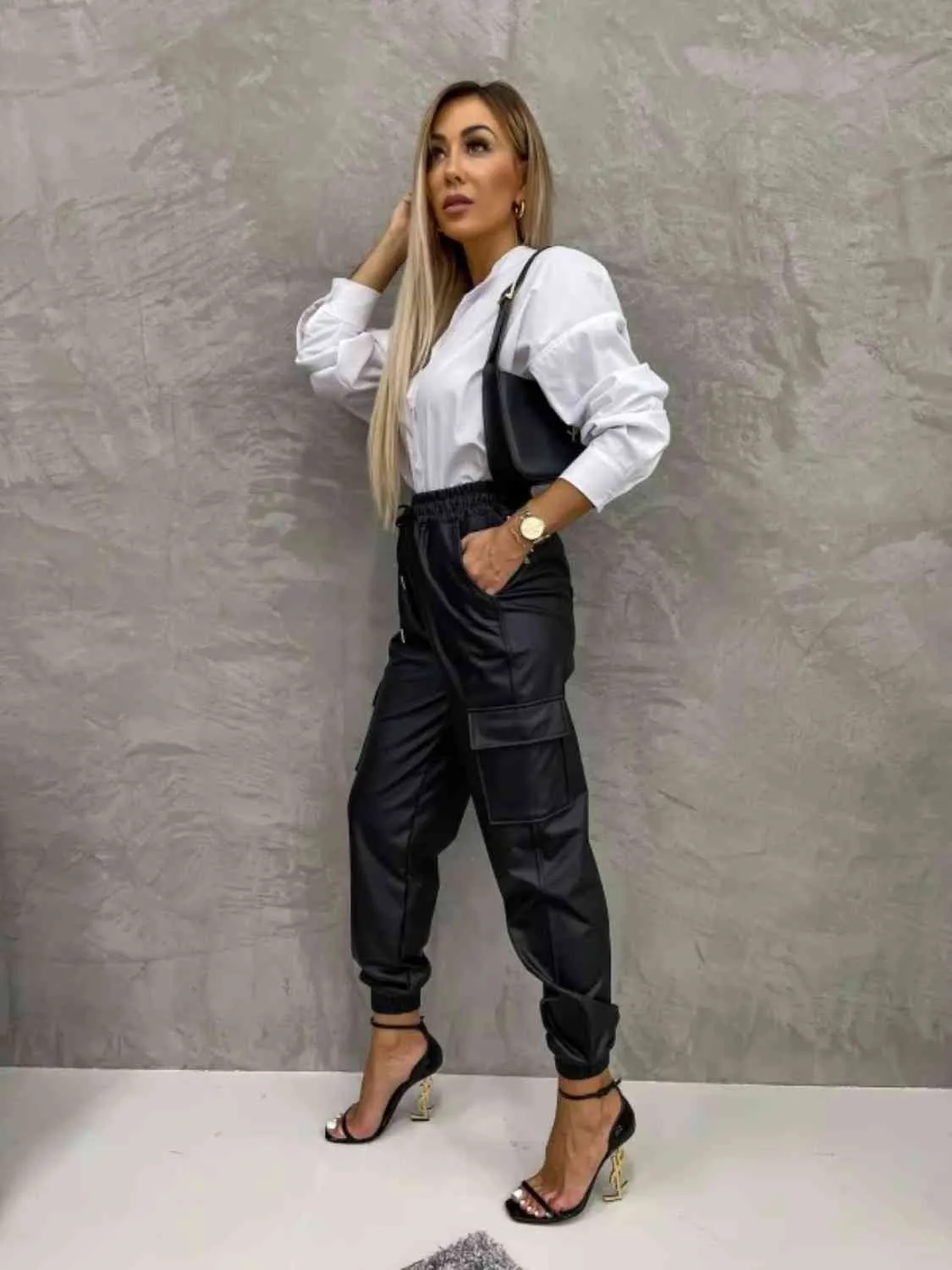 High Waist Pants with Pockets