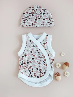 Incubator Vest & Round Hat Set, Ditsy Floral
