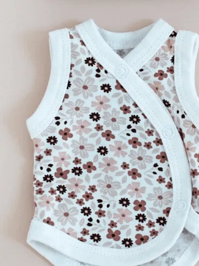 Incubator Vest & Round Hat Set, Ditsy Floral