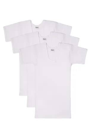 Kids (Pack Of 3) Summer Vest Short Sleeves (786)