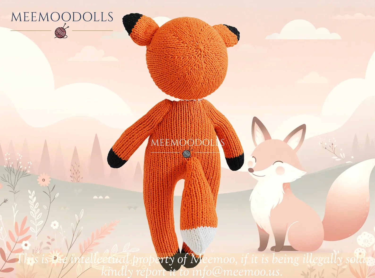 Knitting Animal Pattern: Lady Fox