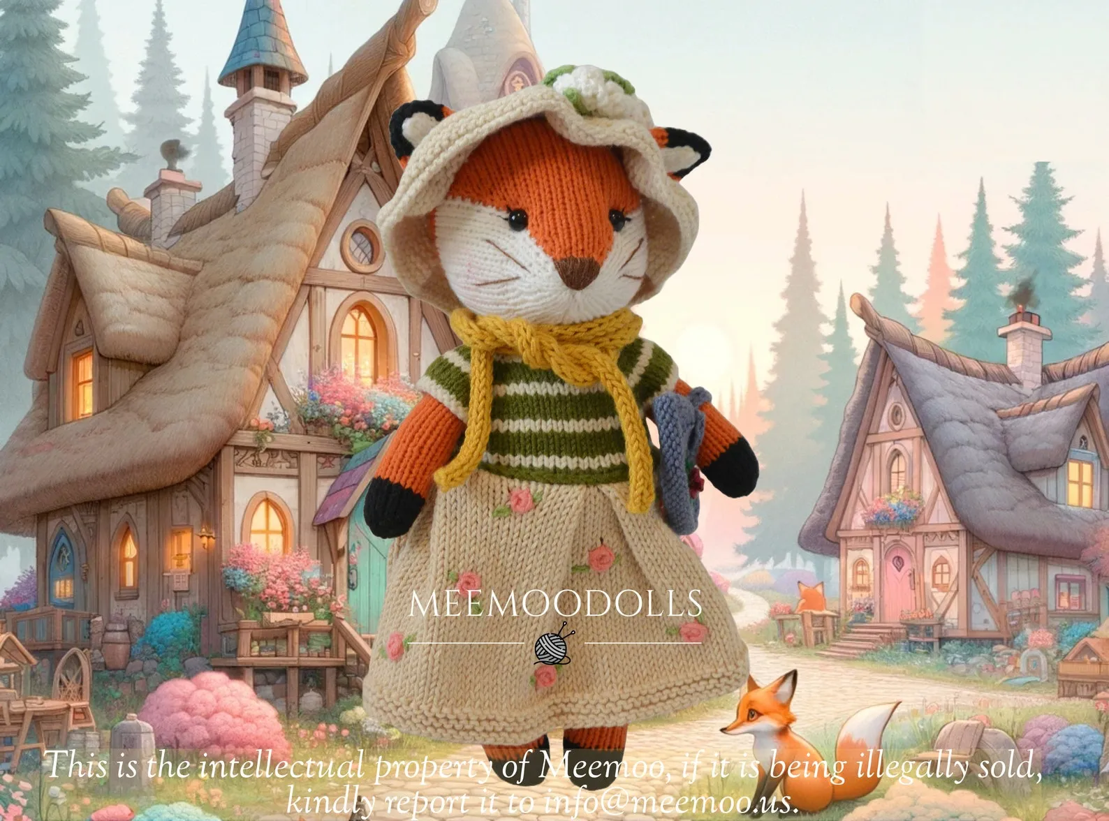 Knitting Animal Pattern: Lady Fox