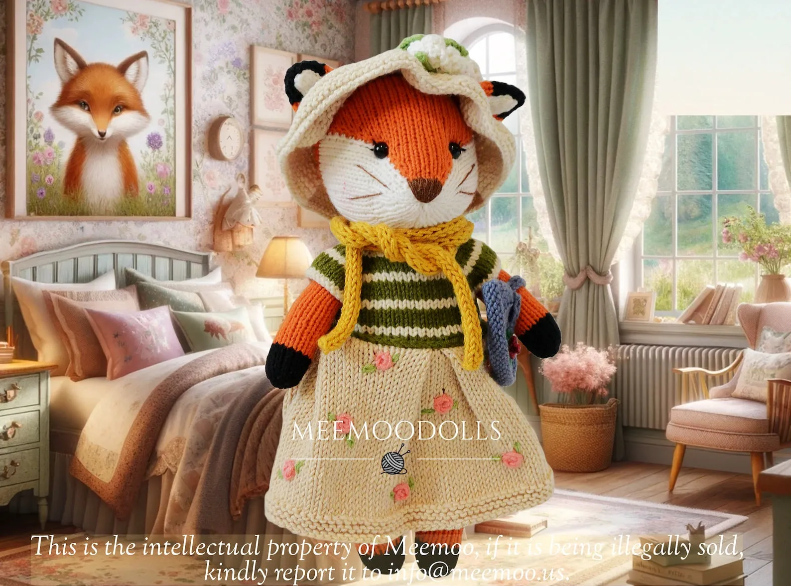 Knitting Animal Pattern: Lady Fox