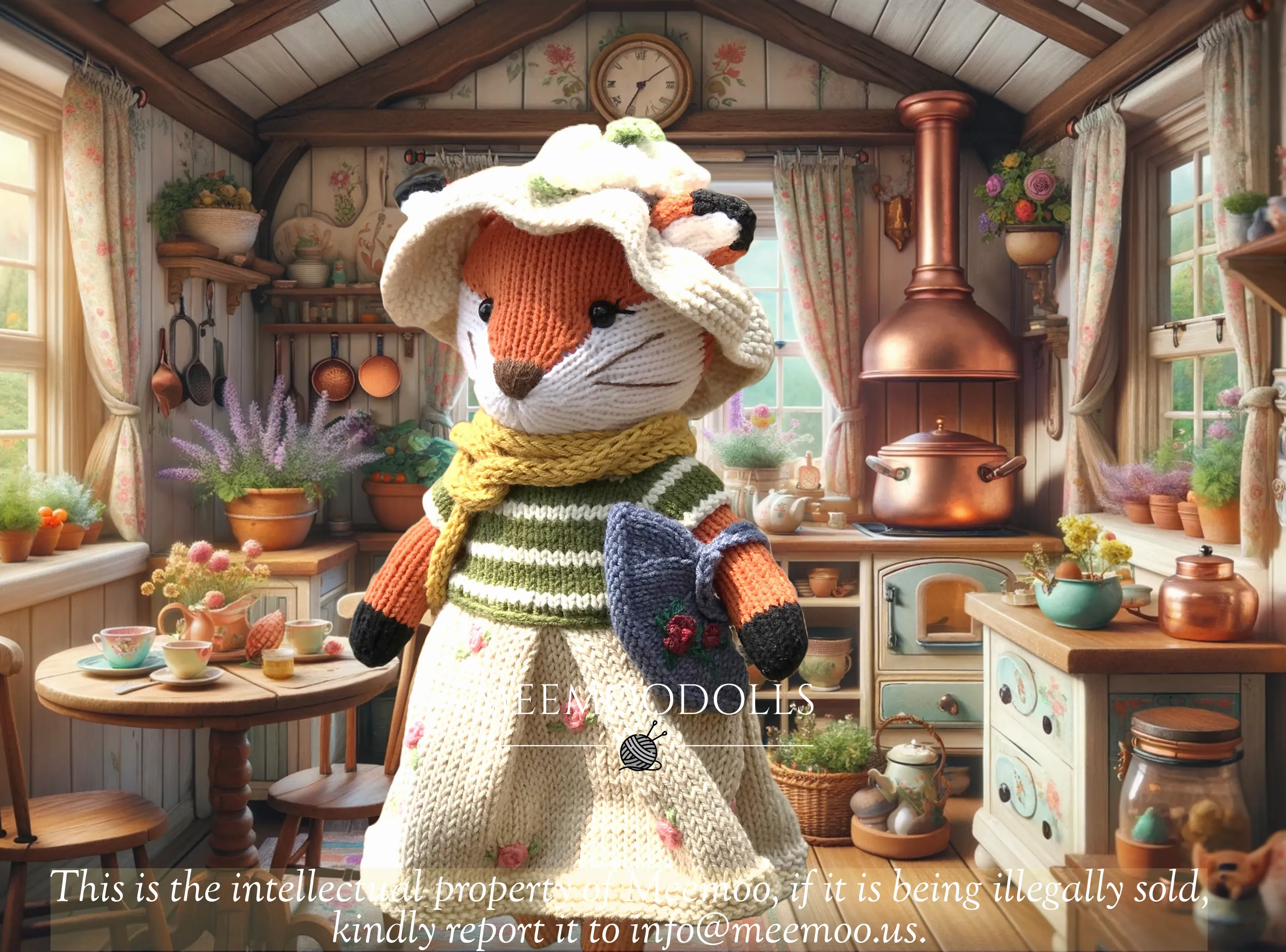 Knitting Animal Pattern: Lady Fox