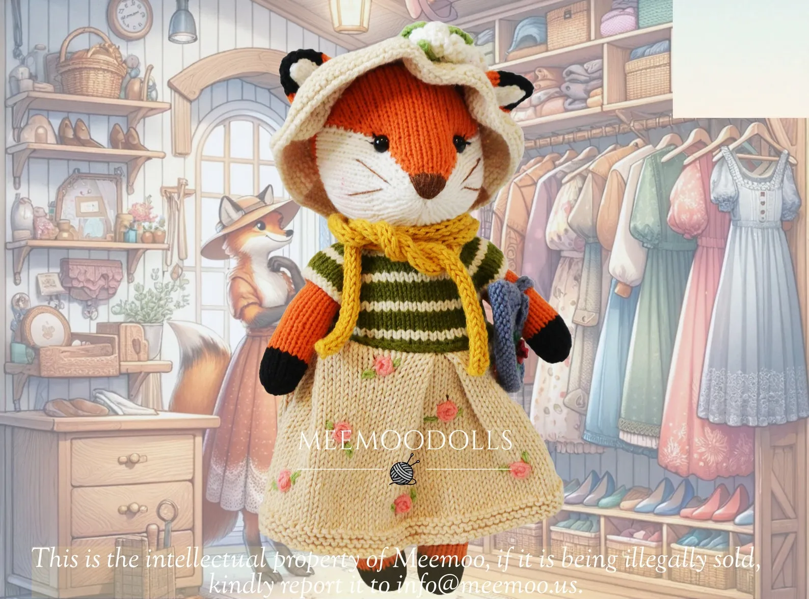 Knitting Animal Pattern: Lady Fox
