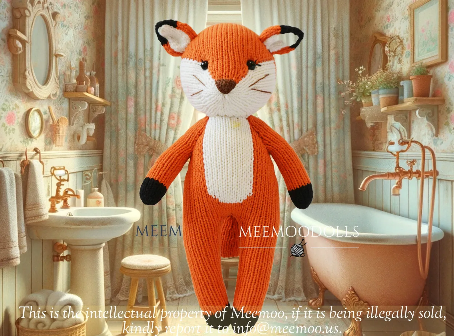 Knitting Animal Pattern: Lady Fox