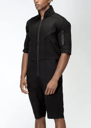 Konus Unisex Short Sleeve Overall In Black