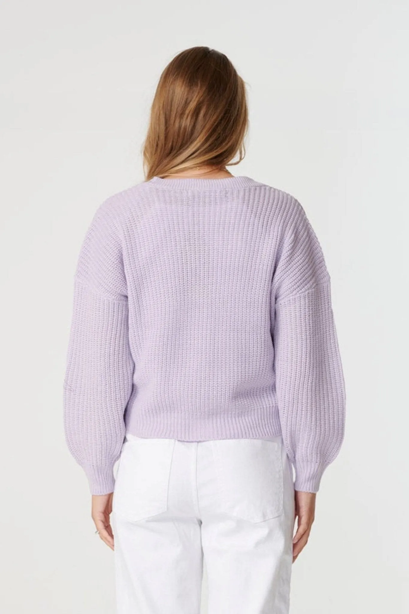 Lea cardigan - Pastel Lilac
