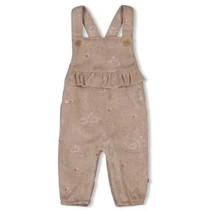 LITTLE ROSEBUD	- Allover Print French Terry Keepsake Overall