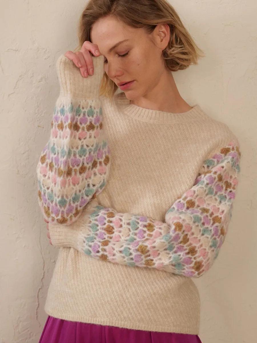Mara Natural Knitted Sweater