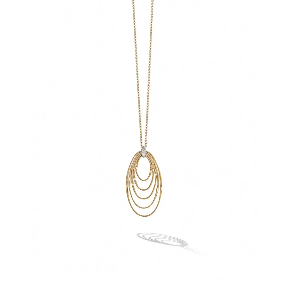 Marrakech Onde Long Pendant - Gold - CG788-B-YW