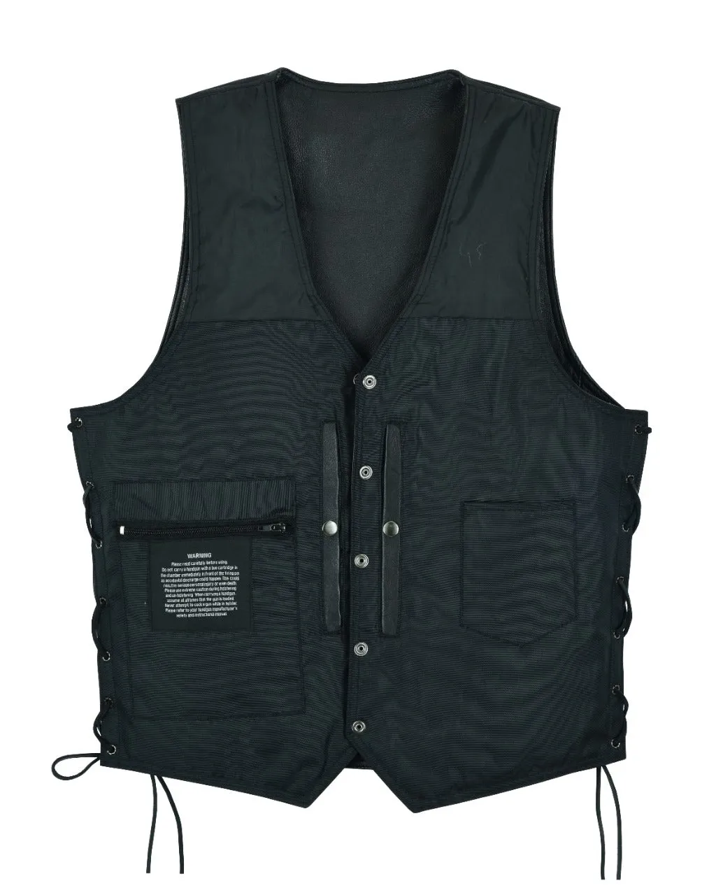 Mens Vest With Side Laces