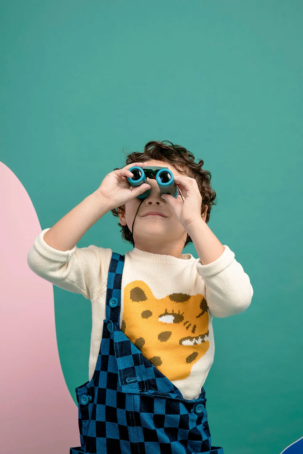 Mini Kardi Blue Check Overall