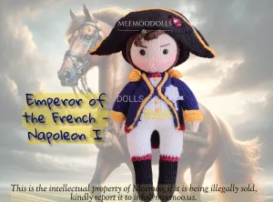 Napoleon - Knit French Emperor. Knitted toy Patterns. Meemoodolls.