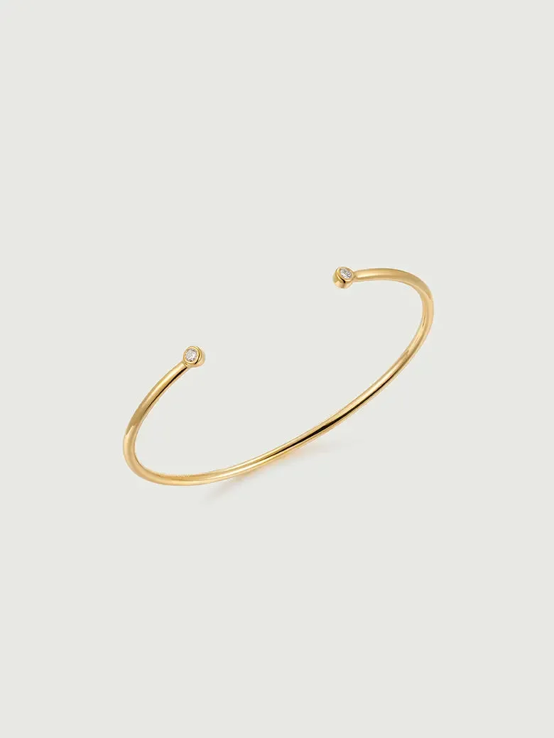 OBY Bezel Set Diamond Bangle