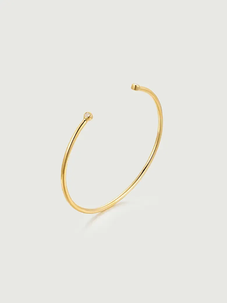 OBY Bezel Set Diamond Bangle